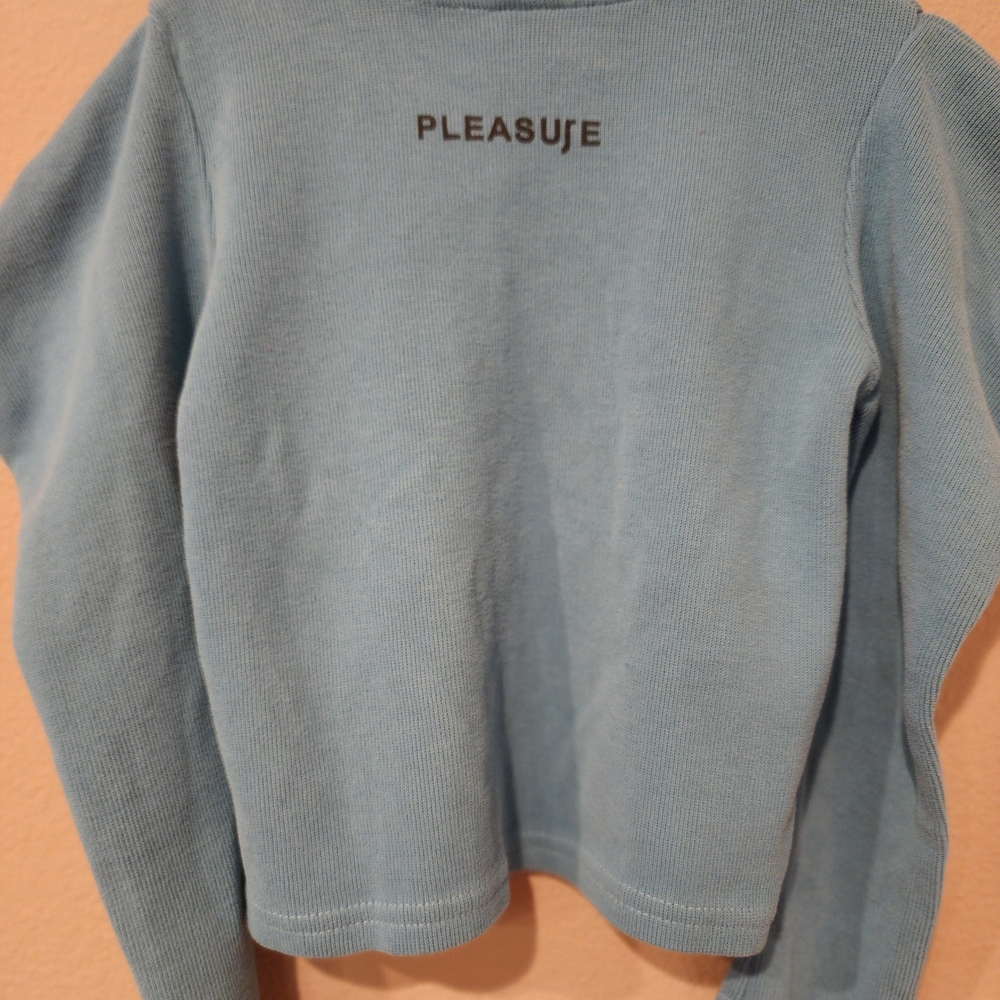 Blue Long Sleeve Top